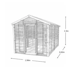 Adman Steel Sheds Multigrow 6.4x12 Greenhouse With Adjustable Vent -Garden Outdoor Store adman steel sheds multigrow 6 4x12 greenhouse with adjustable vent5391538910332 01t bq
