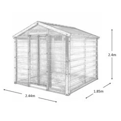 Adman Steel Sheds Multigrow 8x6.1 Greenhouse With Adjustable Vent -Garden Outdoor Store adman steel sheds multigrow 8x6 1 greenhouse with adjustable vent5391538910349 01t bq