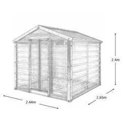 Adman Steel Sheds Multigrow 8x8.8 Greenhouse With Adjustable Vent 15 Adman Steel Sheds Multigrow 8x8.8 Greenhouse With Adjustable Vent -Garden Outdoor Store adman steel sheds multigrow 8x8 8 greenhouse with adjustable vent5391538910356 01t bq