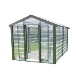 Adman Steel Sheds Multigrow 9.4x14.7 Greenhouse With Adjustable Vent