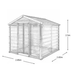 Adman Steel Sheds Multigrow 9.4x8.8 Greenhouse With Adjustable Vent -Garden Outdoor Store adman steel sheds multigrow 9 4x8 8 greenhouse with adjustable vent5391538910387 01t bq