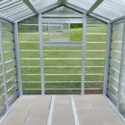 Adman Steel Sheds Multigrow 9.4x8.8 Greenhouse With Adjustable Vent -Garden Outdoor Store adman steel sheds multigrow 9 4x8 8 greenhouse with adjustable vent5391538910387 36c bq