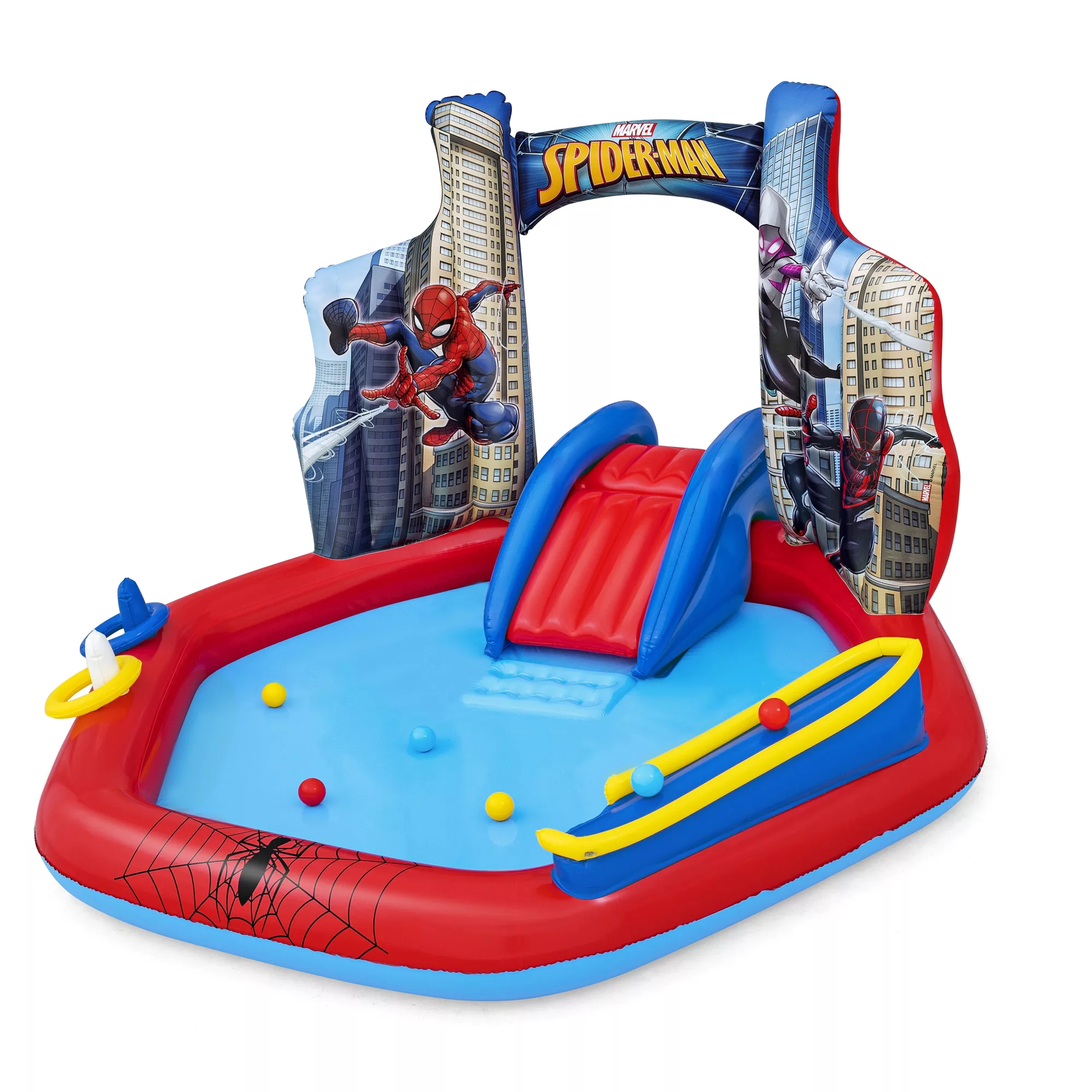 Bestway Multicolour Small Marvel - Spiderman Play Centre 1 Bestway Multicolour Small Marvel - Spiderman Play Centre