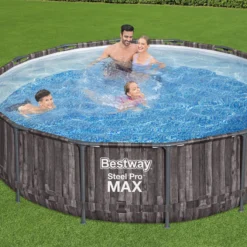 Bestway Steel Pro MAX™ Wood Effect Polyvinyl Chloride (PVC) & Steel Pool (W) 4.27m X (L) 4.27m 7 Bestway Steel Pro MAX™ Wood Effect Polyvinyl Chloride (PVC) & Steel Pool (W) 4.27m X (L) 4.27m -Garden Outdoor Store bestway steel pro max wood effect polyvinyl chloride pvc steel pool w 4 27m x l 4 27m6942138983968 01i