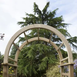 Blooma Chiltern Round Top Softwood Arch -Garden Outdoor Store blooma chiltern round top softwood arch5397007055627 04i BQ