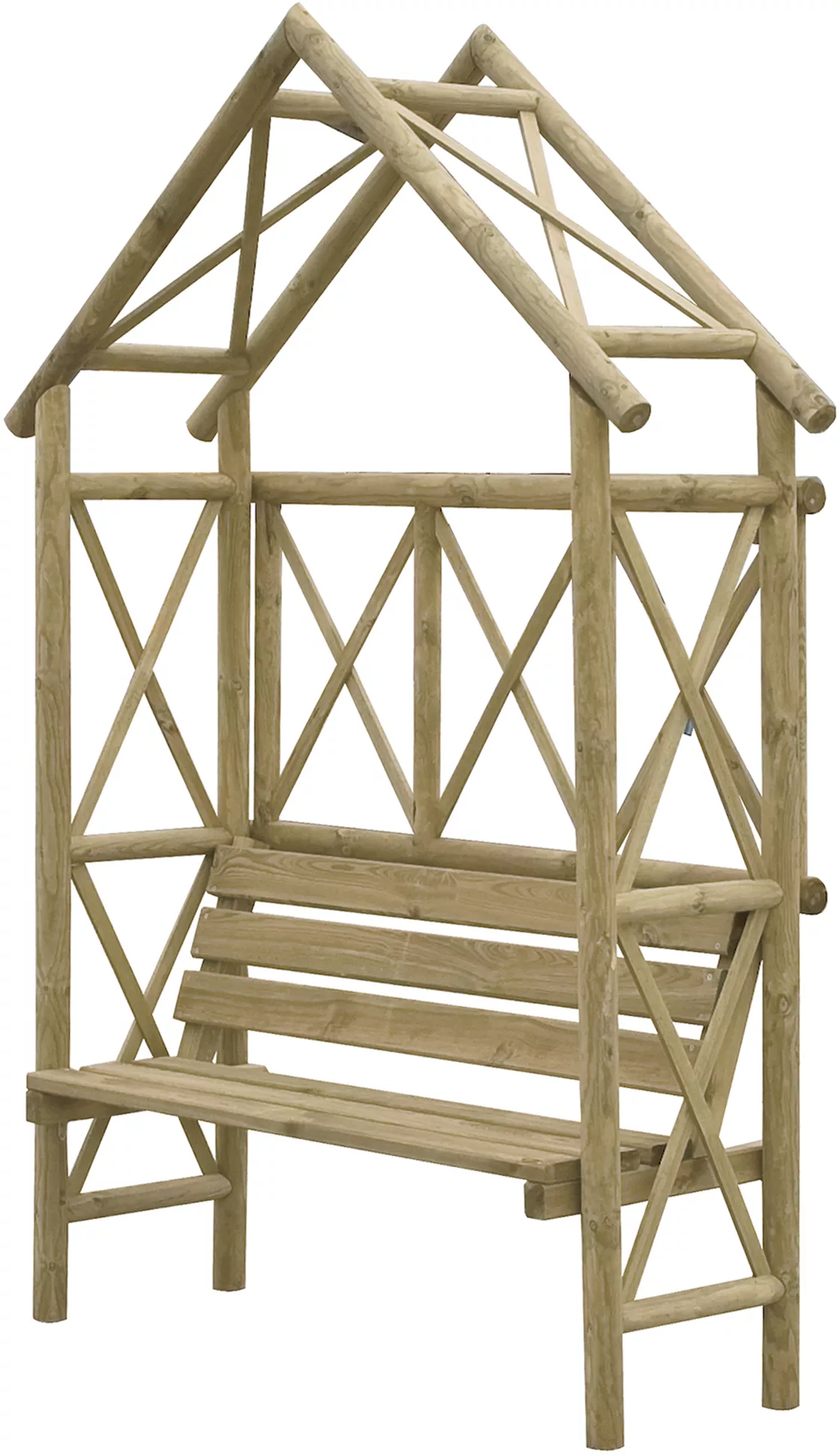 Blooma Cottage Apex Arbour, (H)2200mm (W)1370mm (D)560mm - Assembly Required 2 Blooma Cottage Apex Arbour, (H)2200mm (W)1370mm (D)560mm - Assembly Required - Image 2