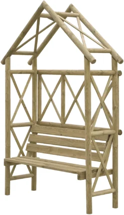 Blooma Cottage Arbour, (H)2200mm (W)560mm (D)560mm - Assembly Service Included -Garden Outdoor Store blooma cottage arbour h 2200mm w 560mm d 560mm assembly service included5397007111606 01c bq