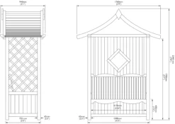 Blooma Elegant Apex Arbour, (H)2340mm (W)1760mm (D)940mm - Assembly Required 5 Blooma Elegant Apex Arbour, (H)2340mm (W)1760mm (D)940mm - Assembly Required -Garden Outdoor Store blooma elegant apex arbour h 2340mm w 1760mm d 940mm assembly required5397007055566 01t bq scaled