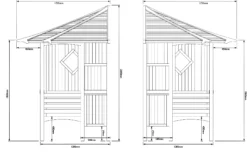 Blooma Elegant Corner Arbour, (H)2500mm (W)1730mm (D)1730mm - Assembly Required -Garden Outdoor Store blooma elegant corner arbour h 2500mm w 1730mm d 1730mm assembly required5397007007732 01t BQ