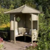 Blooma Elegant Corner Arbour, (H)2500mm (W)1730mm (D)1730mm - Assembly Service Included