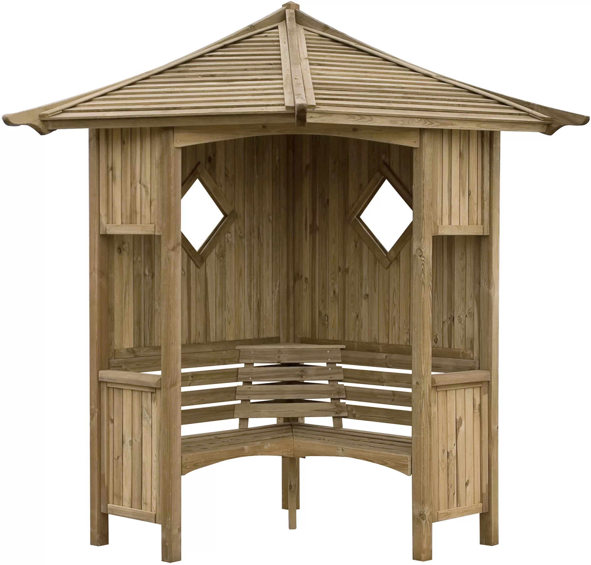 Blooma Elegant Corner Arbour, (H)2500mm (W)1730mm (D)1730mm - Assembly Service Included 2 Blooma Elegant Corner Arbour, (H)2500mm (W)1730mm (D)1730mm - Assembly Service Included - Image 2