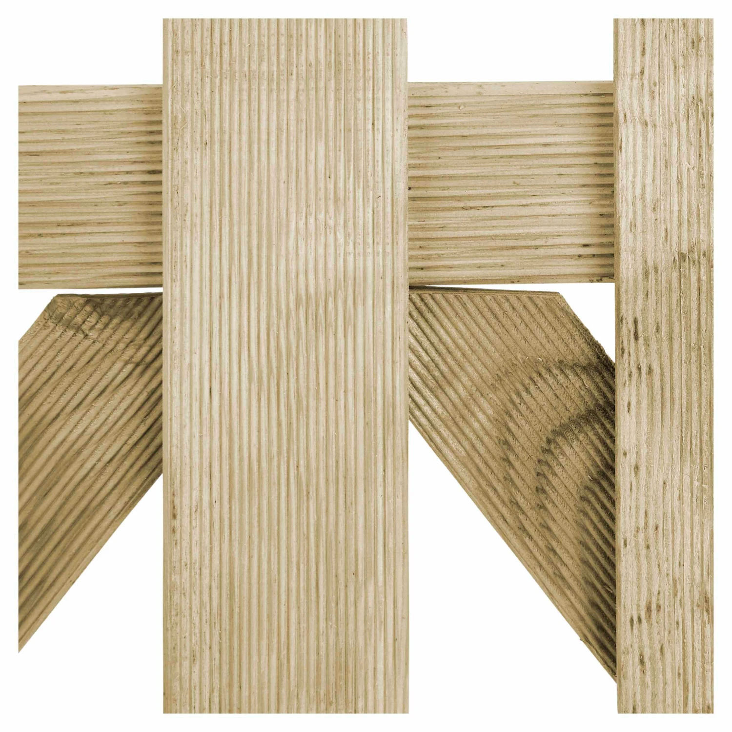 Blooma Mekong Wood Round Top Gate, (H)1m (W)1m 4 Blooma Mekong Wood Round Top Gate, (H)1m (W)1m - Image 4