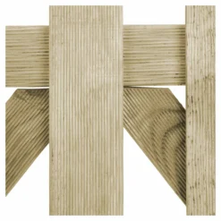 Blooma Mekong Wood Round Top Gate, (H)1m (W)1m 9 Blooma Mekong Wood Round Top Gate, (H)1m (W)1m -Garden Outdoor Store blooma mekong wood round top gate h 1m w 1m3663602942665 37c