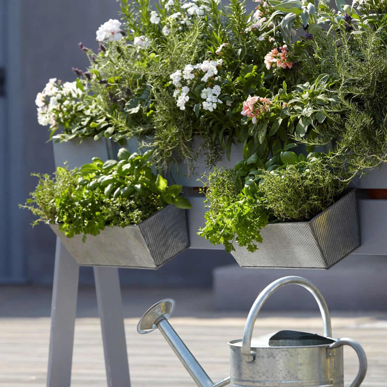 Blooma Rural Argent Metal Rectangular Trough 3 Blooma Rural Argent Metal Rectangular Trough - Image 3