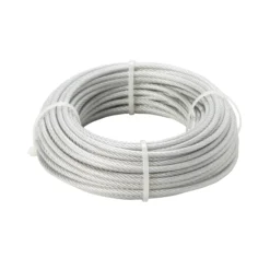 Diall White PVC & Steel Cable, (L)20m (Dia)2.5mm