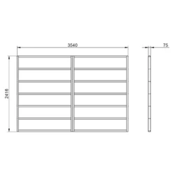Forest 12x8 Timber Shed Base (L) 242cm X (W) 354cm - Assembly Service Included -Garden Outdoor Store forest 12x8 timber shed base l 242cm x w 354cm assembly service included5013053182246 01t bq