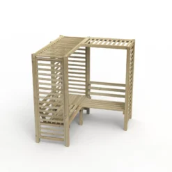 Forest Firenze Corner Arbour, (H)1970mm (W)1800mm (D)1800mm - Assembly Required -Garden Outdoor Store forest firenze corner arbour h 1970mm w 1800mm d 1800mm assembly required5013053185049 02c bq