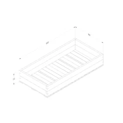 Forest Garden 1.8m X 0.9m Mixed Softwood Rectangular Raised Bed Kit 1.62m² -Garden Outdoor Store forest garden 1 8m x 0 9m mixed softwood rectangular raised bed kit 1 62m 5013053193532 01t