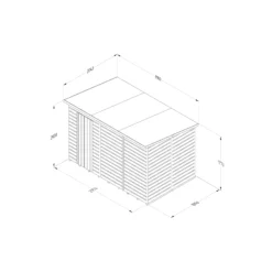 Forest Garden 10x6 Pent Dip Treated Shiplap Wooden Shed With Floor - Assembly Service Included -Garden Outdoor Store forest garden 10x6 pent dip treated shiplap wooden shed with floor assembly service included5013053193884 02i