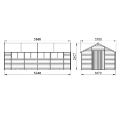 Forest Garden 20x10 Ft Apex Overlap Wooden 2 Door 8 Windows Shed With Floor 13 Forest Garden 20x10 Ft Apex Overlap Wooden 2 Door 8 Windows Shed With Floor -Garden Outdoor Store forest garden 20x10 ft apex overlap wooden 2 door 8 windows shed with floor5013053178072 01t bq scaled