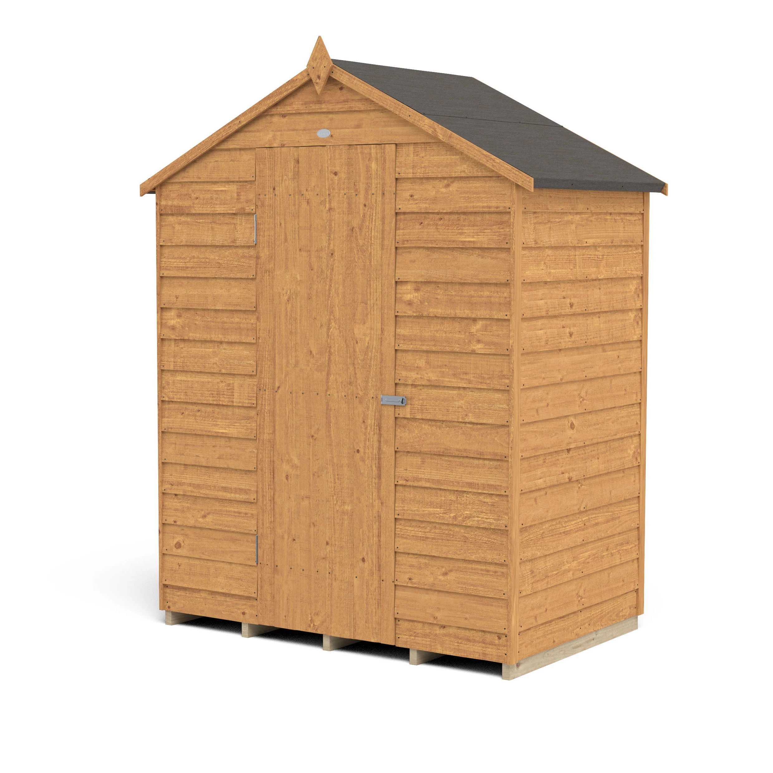 Forest Garden 5x3 Ft Apex Overlap Wooden Shed With Floor - Assembly Service Included 2 Forest Garden 5x3 Ft Apex Overlap Wooden Shed With Floor - Assembly Service Included - Image 2