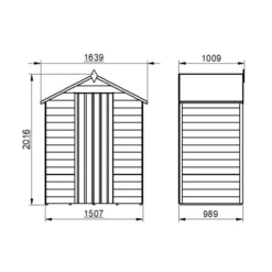 Forest Garden 5x3 Ft Apex Overlap Wooden Shed With Floor - Assembly Service Included 13 Forest Garden 5x3 Ft Apex Overlap Wooden Shed With Floor - Assembly Service Included -Garden Outdoor Store forest garden 5x3 ft apex overlap wooden shed with floor assembly service included5013053177051 01t bq