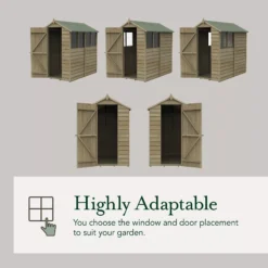 Forest Garden 6x10 Apex Pressure Treated Overlap Wooden Shed With Floor (Base Included) - Assembly Service Included -Garden Outdoor Store forest garden 6x10 apex pressure treated overlap wooden shed with floor base included assembly service included5013053192801 04t