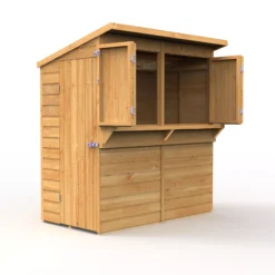 Forest Garden 6x3 Pent Dip Treated Shiplap Wooden Shed With Floor - Assembly Service Included -Garden Outdoor Store forest garden 6x3 pent dip treated shiplap wooden shed with floor assembly service included5013053184073 02c