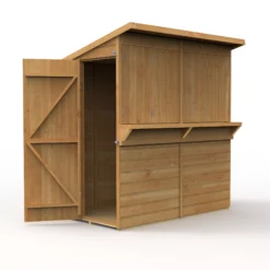 Forest Garden 6x3 Pent Dip Treated Shiplap Wooden Shed With Floor - Assembly Service Included -Garden Outdoor Store forest garden 6x3 pent dip treated shiplap wooden shed with floor assembly service included5013053184073 03c