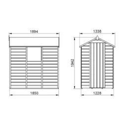 Forest Garden 6x4 Ft Apex Shiplap Wooden Shed With Floor (Base Included) 36 Forest Garden 6x4 Ft Apex Shiplap Wooden Shed With Floor (Base Included) -Garden Outdoor Store forest garden 6x4 ft apex shiplap wooden shed with floor base included 5013053178683 03t bq