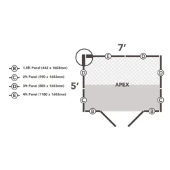 Forest Garden 7x5 Apex Dip Treated Shiplap Wooden Shed With Floor (Base Included) - Assembly Service Included -Garden Outdoor Store forest garden 7x5 apex dip treated shiplap wooden shed with floor base included assembly service included5013053194140 01i