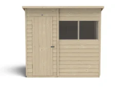 Forest Garden 7x5 Pent Pressure Treated Overlap Wooden Shed With Floor -Garden Outdoor Store forest garden 7x5 pent pressure treated overlap wooden shed with floor5013053178485 02c bq scaled