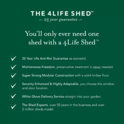 Forest Garden 7x7 Apex Pressure Treated Overlap Wooden Shed With Floor (Base Included) - Assembly Service Included 16 Forest Garden 7x7 Apex Pressure Treated Overlap Wooden Shed With Floor (Base Included) - Assembly Service Included -Garden Outdoor Store forest garden 7x7 apex pressure treated overlap wooden shed with floor base included assembly service included5013053192801 03t