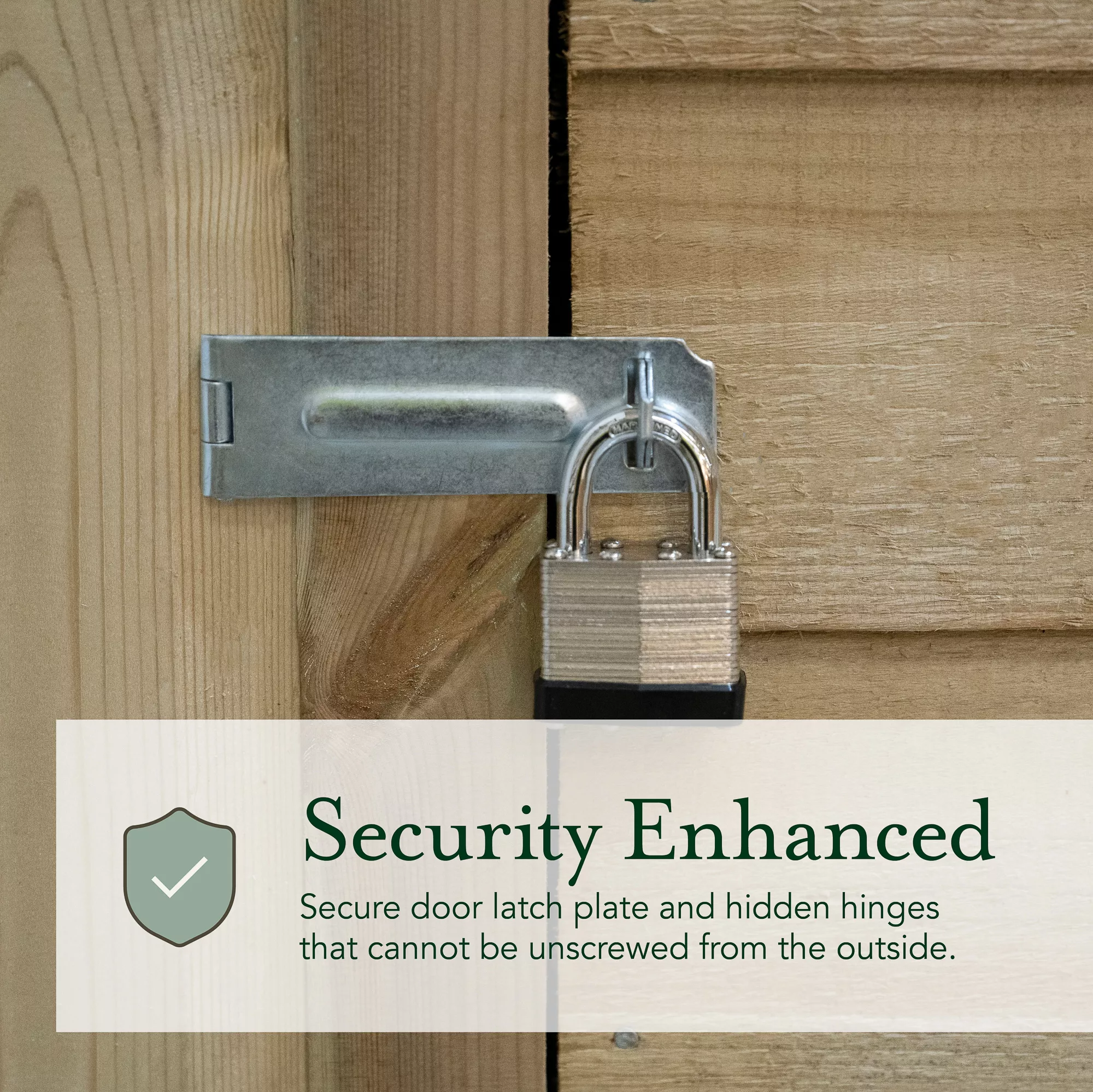 Forest Garden 7x7 Apex Pressure Treated Overlap Wooden Shed With Floor (Base Included) - Assembly Service Included 10 Forest Garden 7x7 Apex Pressure Treated Overlap Wooden Shed With Floor (Base Included) - Assembly Service Included - Image 10