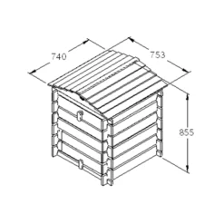 Forest Garden Beehive Composter 250L -Garden Outdoor Store forest garden beehive composter 250l5013053134870 01t