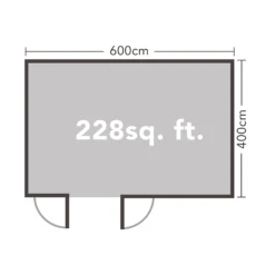 Forest Garden Blakedown 6x4 Toughened Glass Pent Loglap Solid Wood Cabin With Double Door -Garden Outdoor Store forest garden blakedown 6x4 toughened glass pent loglap solid wood cabin with double door5013053181591 02t bq