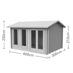 Forest Garden Chiltern 4x3 Toughened Glass Pent Loglap Solid Wood Cabin With Double Door - Assembly Service Included -Garden Outdoor Store forest garden chiltern 4x3 toughened glass pent loglap solid wood cabin with double door assembly service included5013053181669 01t bq