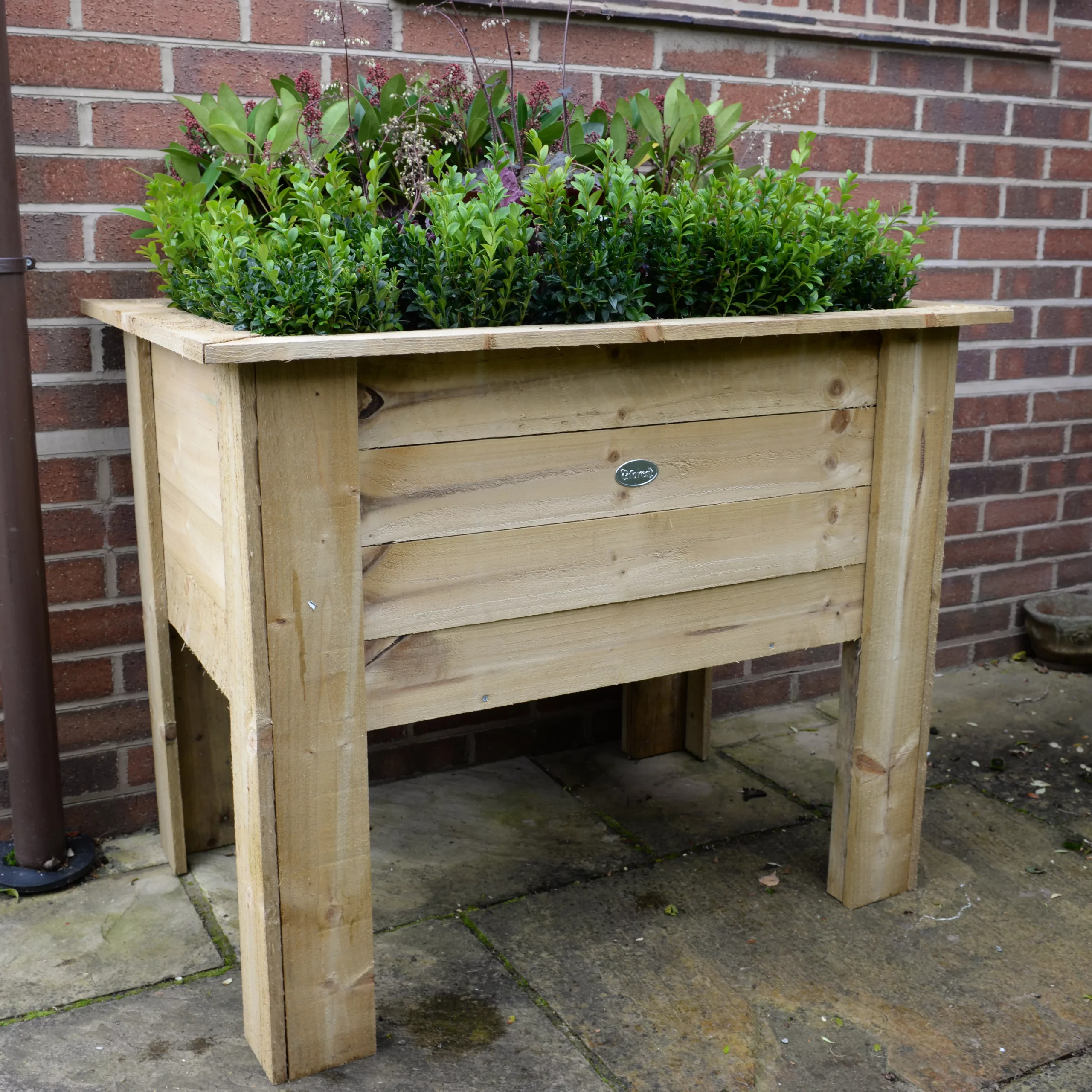 Forest Garden Deep Root Wooden Rectangular Planter 4 Forest Garden Deep Root Wooden Rectangular Planter - Image 4