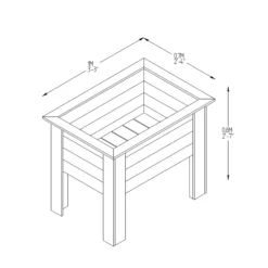Forest Garden Deep Root Wooden Rectangular Planter 7 Forest Garden Deep Root Wooden Rectangular Planter -Garden Outdoor Store forest garden deep root wooden rectangular planter5013053143056 01t BQ