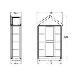 Forest Garden Georgian Wall Greenhouse With Auto Vent -Garden Outdoor Store forest garden georgian wall greenhouse with auto vent5013053185087 01t bq