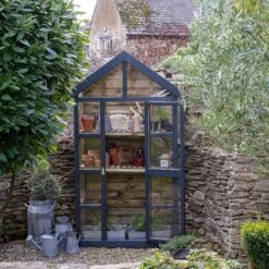 Forest Garden Georgian Wall Greenhouse With Auto Vent -Garden Outdoor Store forest garden georgian wall greenhouse with auto vent5013053185087 04i bq