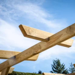 Forest Garden Hanbury Flat Top European Softwood Arch (H) 213.5cm X (W) 209cm -Garden Outdoor Store forest garden hanbury flat top european softwood arch h 213 5cm x w 209cm5013053190128 03i