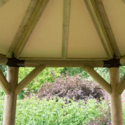 Forest Garden Hexagonal Gazebo, (W)3.3m (D)2.84m -Garden Outdoor Store forest garden hexagonal gazebo w 3 3m d 2 84m5013053163351 02i
