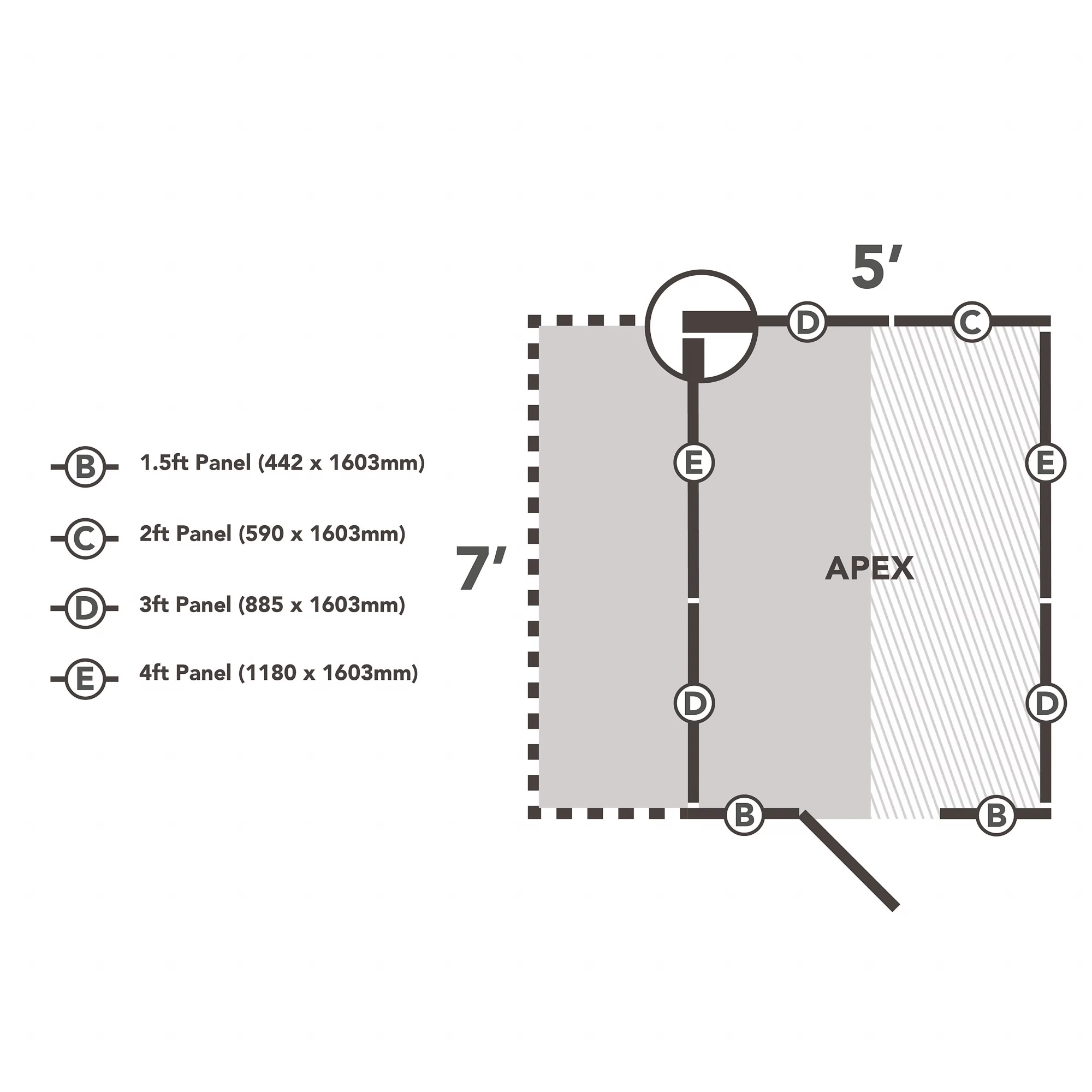 Forest Garden Lean To Shed Kit, (H)2046mm (W)2307mm (D)2181mm - Assembly Service Included 4 Forest Garden Lean To Shed Kit, (H)2046mm (W)2307mm (D)2181mm - Assembly Service Included - Image 4