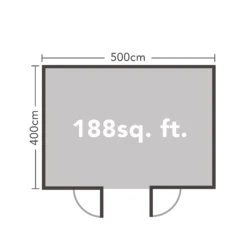 Forest Garden Mendip 5x4 Toughened Glass Pent Loglap Solid Wood Cabin With Double Door -Garden Outdoor Store forest garden mendip 5x4 toughened glass pent loglap solid wood cabin with double door5013053181461 02t bq
