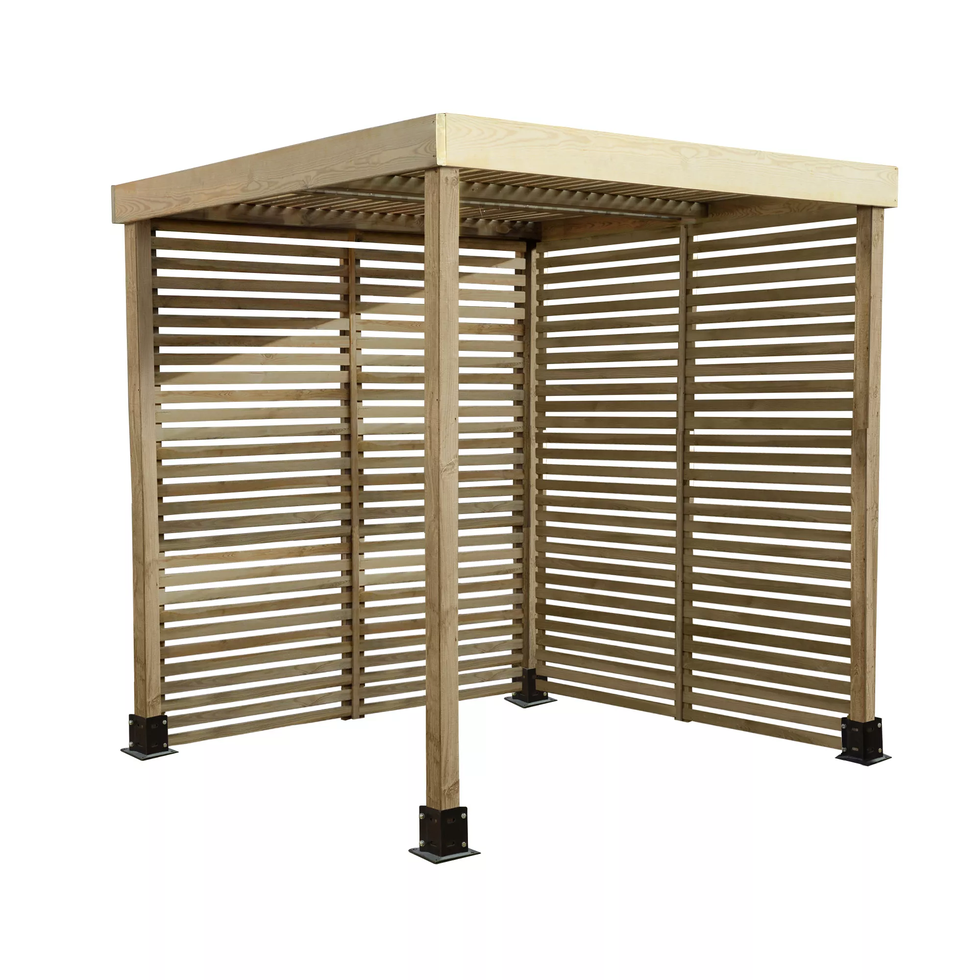 Forest Garden Modular Square Pergola, (H)2045mm (W)1970mm With 2 Pairs Of Screens 2 Forest Garden Modular Square Pergola, (H)2045mm (W)1970mm With 2 Pairs Of Screens - Image 2