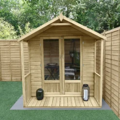 Forest Garden Oakley 6x6 Apex Overlap Solid Wood Summer House With Double Door (Base Included) - Assembly Service Included 8 Forest Garden Oakley 6x6 Apex Overlap Solid Wood Summer House With Double Door (Base Included) - Assembly Service Included -Garden Outdoor Store forest garden oakley 6x6 apex overlap solid wood summer house with double door base included assembly service included5013053188545 01i bq