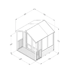 Forest Garden Oakley 6x6 Apex Overlap Solid Wood Summer House With Double Door (Base Included) - Assembly Service Included 11 Forest Garden Oakley 6x6 Apex Overlap Solid Wood Summer House With Double Door (Base Included) - Assembly Service Included -Garden Outdoor Store forest garden oakley 6x6 apex overlap solid wood summer house with double door base included assembly service included5013053188545 01t bq