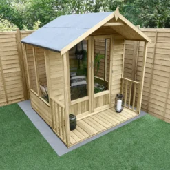 Forest Garden Oakley 6x6 Apex Overlap Solid Wood Summer House With Double Door (Base Included) - Assembly Service Included 10 Forest Garden Oakley 6x6 Apex Overlap Solid Wood Summer House With Double Door (Base Included) - Assembly Service Included -Garden Outdoor Store forest garden oakley 6x6 apex overlap solid wood summer house with double door base included assembly service included5013053188545 03i bq