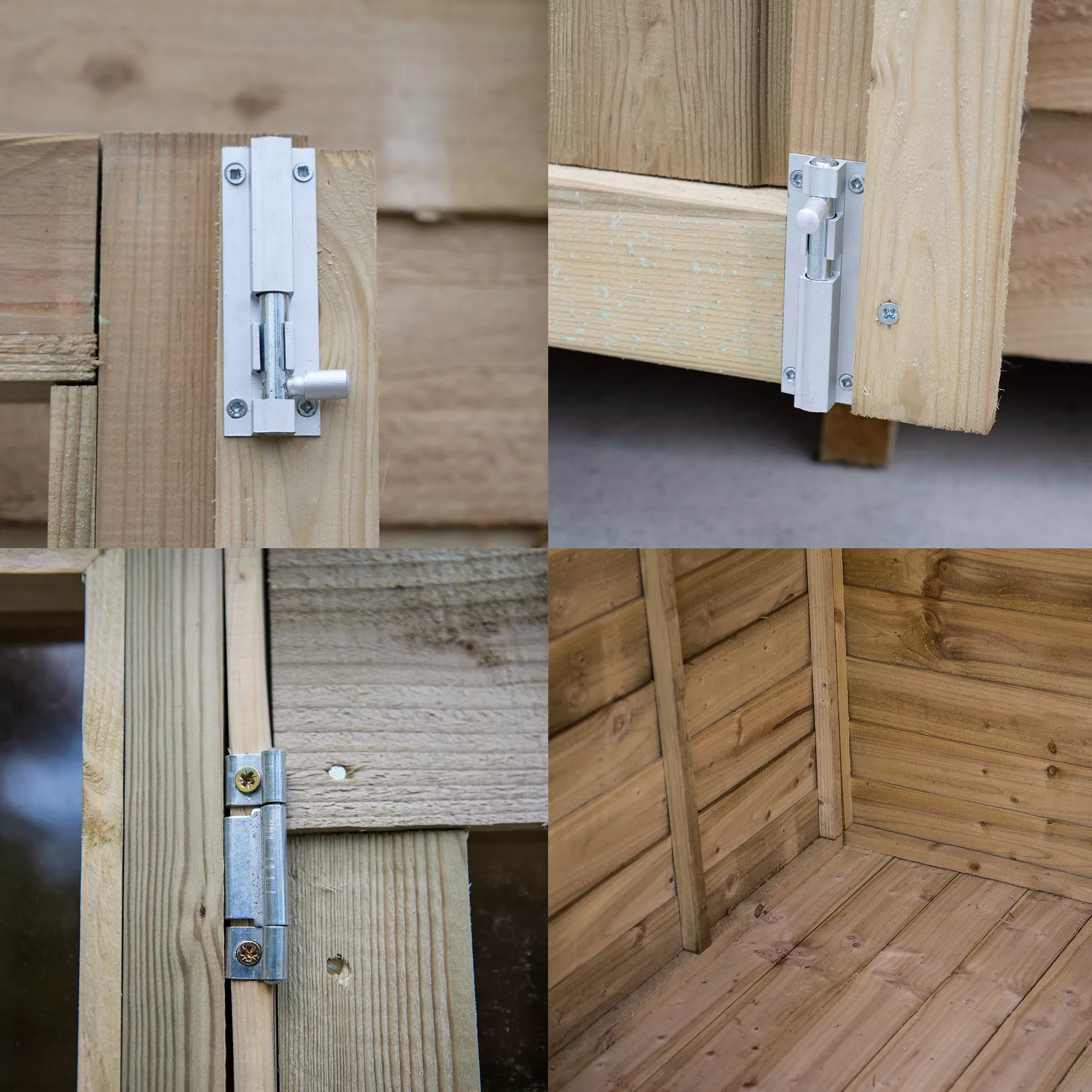 Forest Garden Oakley 7x7 Apex Overlap Solid Wood Summer House With Double Door - Assembly Service Included 4 Forest Garden Oakley 7x7 Apex Overlap Solid Wood Summer House With Double Door - Assembly Service Included - Image 4